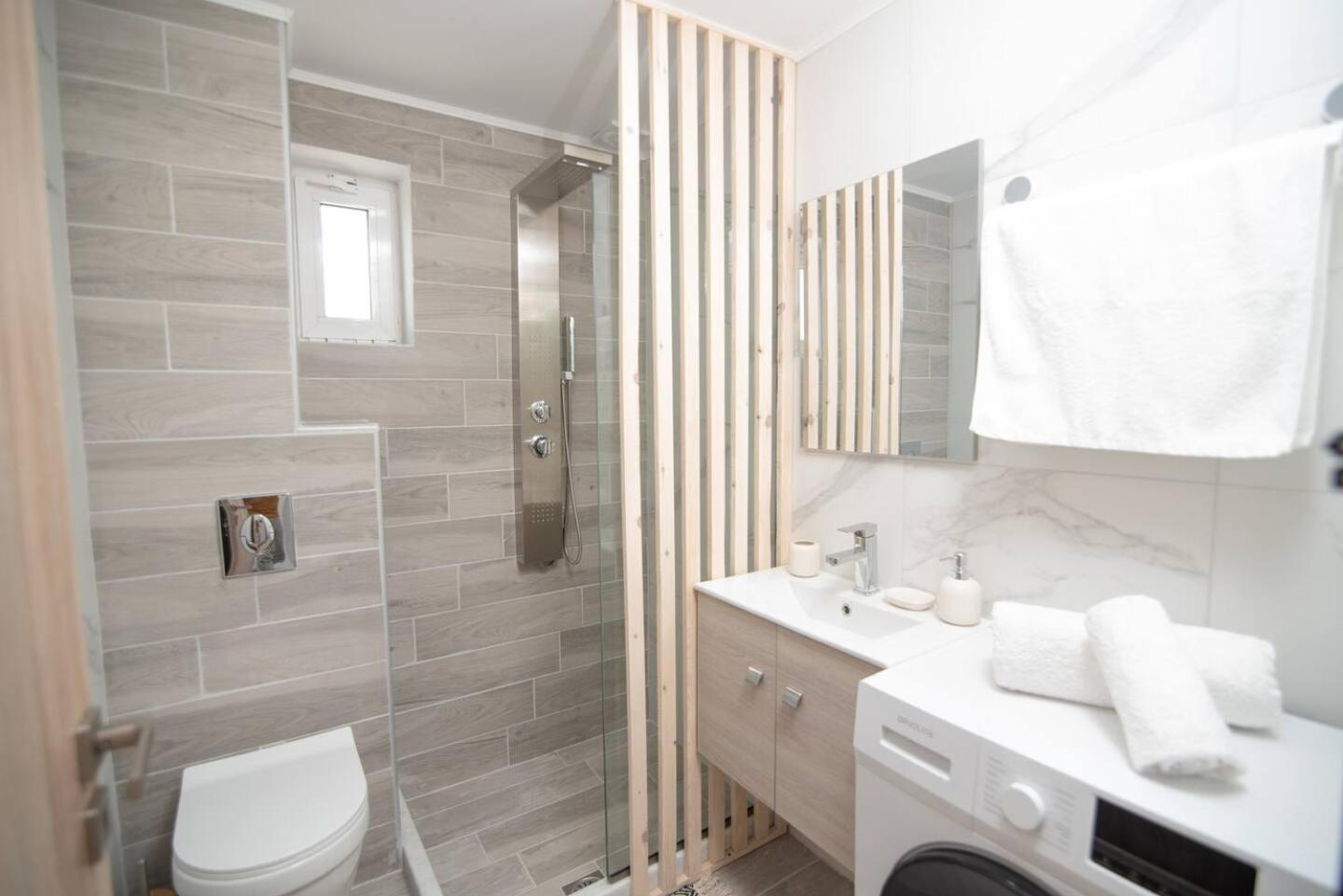 Stella & Eleni Suite With Shared Pool & Open View Kalamaki  Bagian luar foto